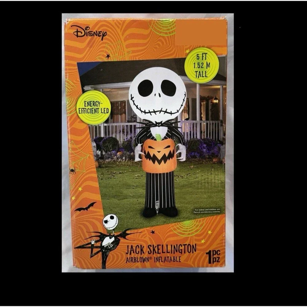 5ft The Nightmare Before Christmas Jack Skellington Halloween Inflatable